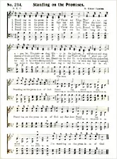 télécharger la partition d'accordéon Standing on the promises (Chant : Alan jackson) (Country Gospel) au format PDF
