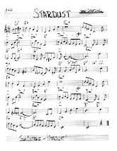 scarica la spartito per fisarmonica Stardust (Ballade Instrumentale jouez par John Coltrane) in formato PDF