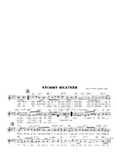 télécharger la partition d'accordéon Stormy weather (Chant : Frank Sinatra) (Slow) au format PDF