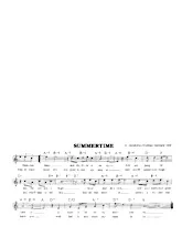 télécharger la partition d'accordéon Summertime (Slow Rock) au format PDF