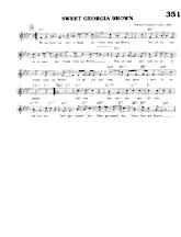 scarica la spartito per fisarmonica Sweet Georgia Brown (Interprètes : Bing Crosby & Isham Jones) (Swing) in formato PDF