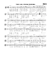 descargar la partitura para acordeón The girl from Ipanema (Bossa Nova) en formato PDF