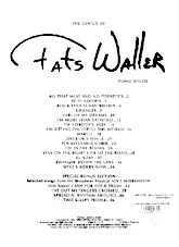 télécharger la partition d'accordéon The Genius of Fats Waller / Piano Solos (20 Titres) au format PDF