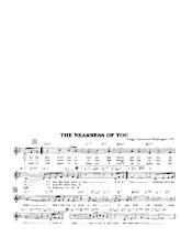 scarica la spartito per fisarmonica The nearness of you (Chant : Jo Stafford) (Slow) in formato PDF
