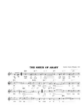 télécharger la partition d'accordéon The Sheik of Araby (Swing) au format PDF