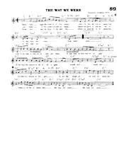 descargar la partitura para acordeón The way we were theme en formato PDF