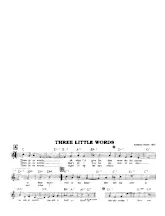 télécharger la partition d'accordéon Three little words (Interprètes : The Rhythm Boys) (Fox-Trot) au format PDF