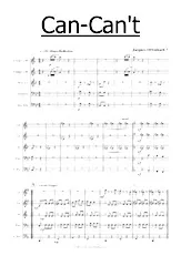 download the accordion score Can Can (For Brass Quintet) in PDF format
