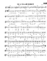 download the accordion score Tie a yellow ribbon 'round the ole oak tree (Interprètes : Tony Orlando & Dawn) (Quickstep linedance) in PDF format