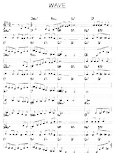 descargar la partitura para acordeón Wave (Bossa) (Relevé) en formato PDF