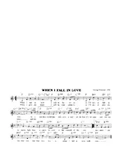 télécharger la partition d'accordéon When I fall in love (Chant : Nat King Cole) (Slow) au format PDF