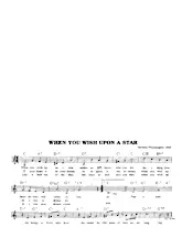 descargar la partitura para acordeón When you wish upon a star (Du Film : Pinocchio) (Chant : Cliff Edwards) (Slow) en formato PDF