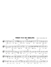 scarica la spartito per fisarmonica When you're smiling (Chant : Frank Sinatra) (Swing) in formato PDF