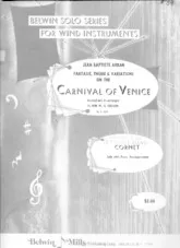scarica la spartito per fisarmonica Belwin Solo Series For Wind Instruments (Fantasie / Theme and Variations On The Carnival Of Venice / Solo For Cornet and Piano / Revised en Re-Arranged by Erik William Gustaf Leidzen in formato PDF