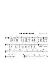 télécharger la partition d'accordéon You're my thrill (Du Film : Here comes the Band) (Chant : Doris Day) (Slow) au format PDF