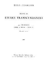 télécharger la partition d'accordéon Théo Charlier Trente-Six Études Transcendantes / Pour Trompette / Cornet à Pistons / ou Bugle Sib (Nouvelle édition) au format PDF