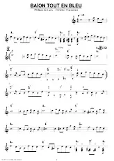 download the accordion score Baïon tout en bleu in PDF format
