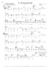 scarica la spartito per fisarmonica Unforgettable (Chant : Nat King Cole) (Medium Ballad) in formato PDF