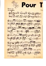 scarica la spartito per fisarmonica Pour Toujours (Tango) in formato PDF