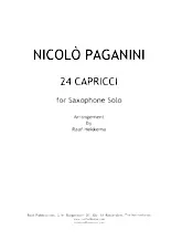 télécharger la partition d'accordéon 24 Capricci for Saxophone (Arrangement by : Raaf Hekkema) au format PDF