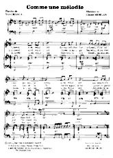 scarica la spartito per fisarmonica Comme une mélodie (Chant : Richard Anthony) in formato PDF