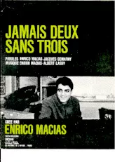 download the accordion score Jamais deux sans trois (Valse Chantée) in PDF format