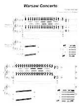 télécharger la partition d'accordéon Warsaw Concerto (Duo de Pianos revisité by Grainger) au format PDF