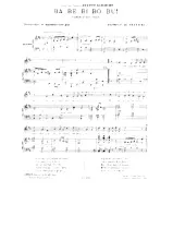 télécharger la partition d'accordéon Ba be bi bo bu (Chant : Yvette Guilbert) (Folk) au format PDF