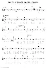 download the accordion score Que c'est bon de danser le baïon in PDF format