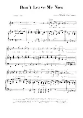 descargar la partitura para acordeón Don't leave me now (Chant : Elvis Presley) (Slow) en formato PDF