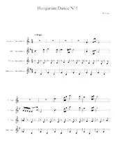 télécharger la partition d'accordéon Hungarian Dance n°5 (Quartuor Saxophones) au format PDF