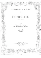 télécharger la partition d'accordéon Concerto en mi bémol pour Saxophone Alto avec accompagnement de piano au format PDF