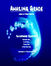 descargar la partitura para acordeón Amazing Grace (Arrangement : Ralph Martin) (Saxophone Quartet) (Parties Cuivres) en formato PDF