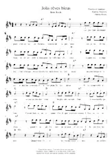download the accordion score Jolis rêves bleus (Slow Rock) in PDF format