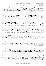 scarica la spartito per fisarmonica Ce quatorze juillet (Tango) in formato PDF