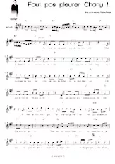 descargar la partitura para acordeón Faut pas pleurer Charly (Fox Trot) en formato PDF