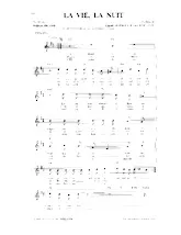 descargar la partitura para acordeón La vie La nuit  en formato PDF