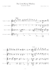 download the accordion score The Lion King Medley (Arrangement : Kaelin Murphy) (Saxophone Quartet) (Parties Cuivres) in PDF format