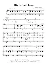 descargar la partitura para acordeón His latest flame (Chant : Elvis Presley) (Rock and Roll) en formato PDF