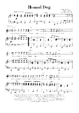 télécharger la partition d'accordéon Hound dog (Chant : Elvis Presley) (Rock and Roll) au format PDF