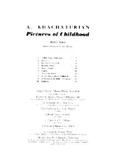 descargar la partitura para acordeón Pictures Of Childhood (Arrangement : Alec Rowley) (10 Titres) (Piano Solo) en formato PDF
