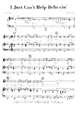 descargar la partitura para acordeón I just can't help believin' (Chant : Elvis Presley) (Boléro) en formato PDF