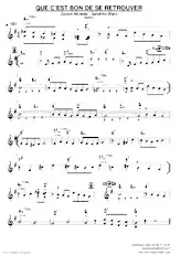 download the accordion score Que c'est bon de se retrouver (Boléro) in PDF format