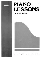 télécharger la partition d'accordéon Piano Lessons by James Bastien (Level 3) (48 Titres) au format PDF