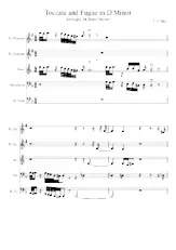 scarica la spartito per fisarmonica Toccata and Fugue in D minor (Arranged for Brass Quintet) (Quintet Brass) (Parties  Cuivres) in formato PDF