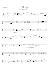 télécharger la partition d'accordéon Oblivion (Quartet Saxophone SATB) (Parties Cuivres) au format PDF
