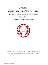 scarica la spartito per fisarmonica Modern Russian Piano Music edited by Constantin von Sternberg (Volume 1) (Akimenko To Korestchenko) in formato PDF