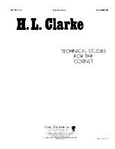 télécharger la partition d'accordéon Herbert Lincoln Clarke : Technical Studies For The Cornet au format PDF