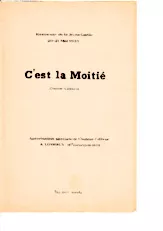 scarica la spartito per fisarmonica C'est la moitié (Java) in formato PDF