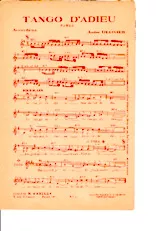 scarica la spartito per fisarmonica Tango d'adieu in formato PDF